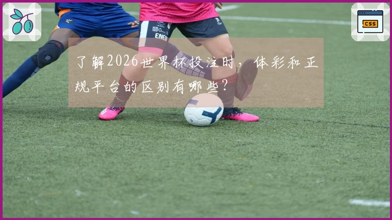 了解2026世界杯投注时，体彩和正规平台的区别有哪些？