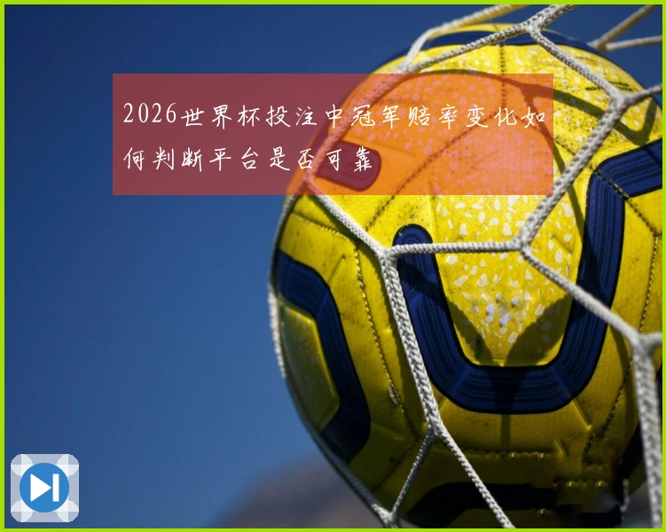 2026世界杯投注中冠军赔率变化如何判断平台是否可靠
